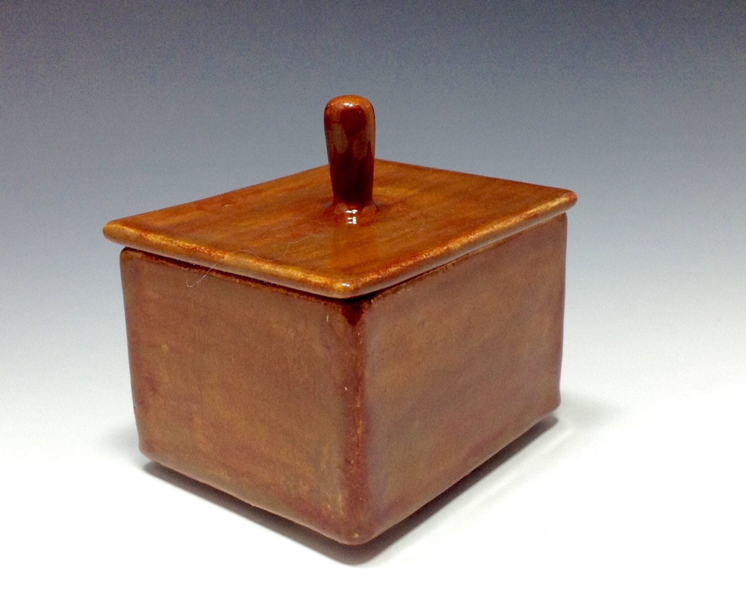 Ceramic lidded storage box