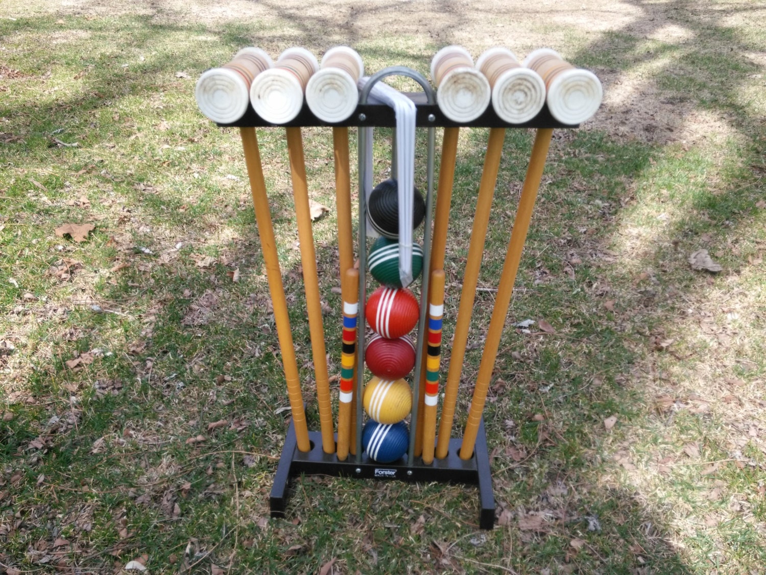Reserved for Fazeela Vintage Forster Six Player Wood Croquet