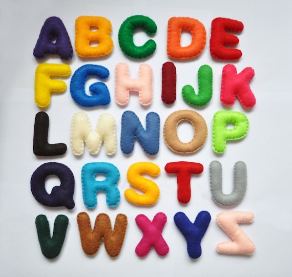 Alphabet magnet letter magnet felt lettersbag