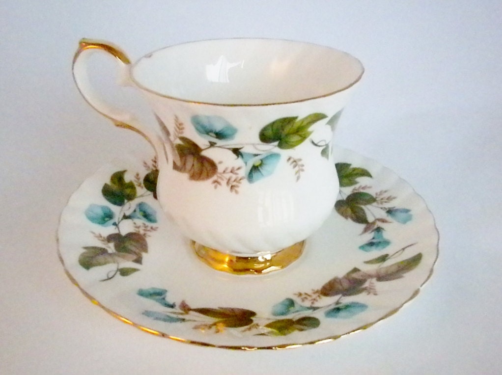 Royal Victoria Tea Cup and Saucer Fine Bone China by oldandnew8