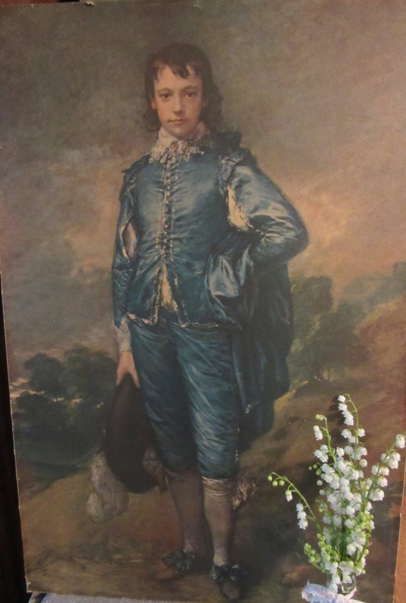 Blue Boy Oil Painting Reproduction by Sir by ShabbyChicnanigans