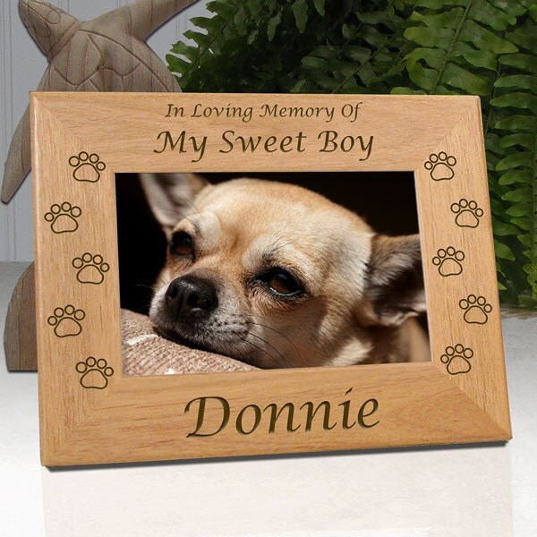 Dog Memorial Frame In Loving Memory Of My Sweet Boy ..or..