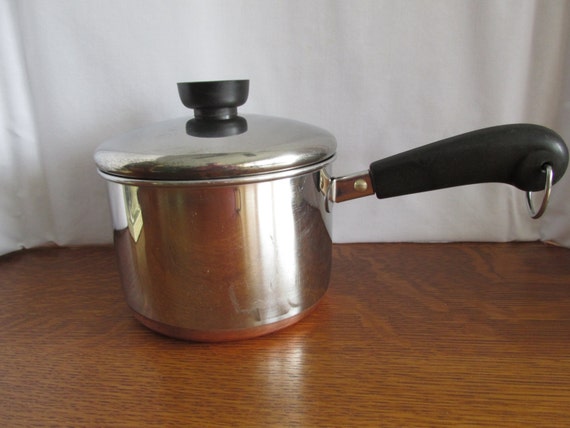 Vintage Revere Ware 1 Quart Saucepan and Lid by granskitchen