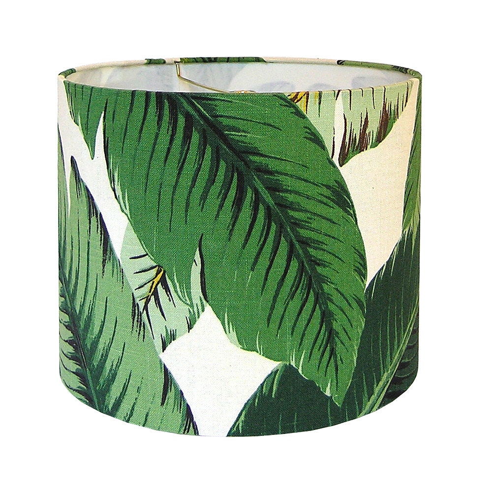 Custom Lamp Shade Tropical Lamp Shades Green Lampshade