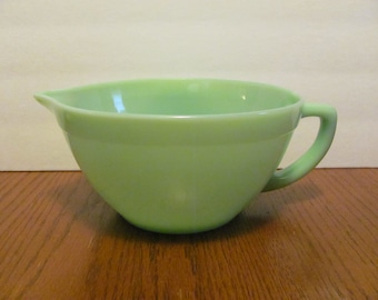Vintage Fire King Jadeite Batter Bowl Mixing Sage Green
