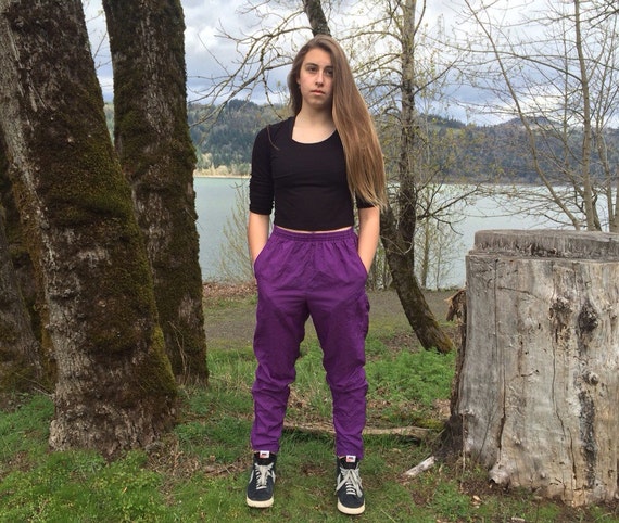 champion sweatpants purple