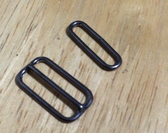 Bow tie slide adjuster and oval ring (10 sets)
