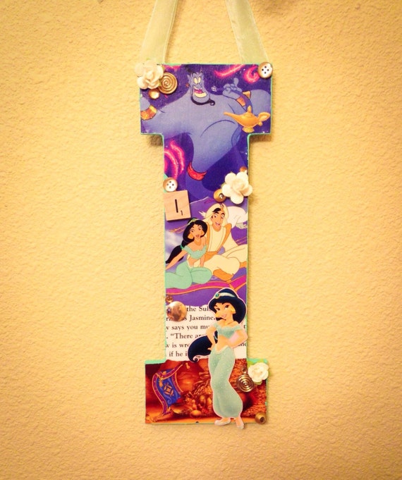 Any letter in Disney Princess Jasmine custom by SpikaInteriors