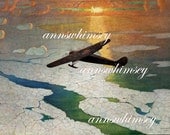 Airplane Lovers! "To the North Pole" Restored N.C. Wyeth Print - 1927 RESTORED Wall Art, Affordable Wall Art #155 Airplane Lovers! "To the North Pole" Restored N.C. Wyeth Print - 1927 RESTORED Wall Art, Affordable Wall Art #155