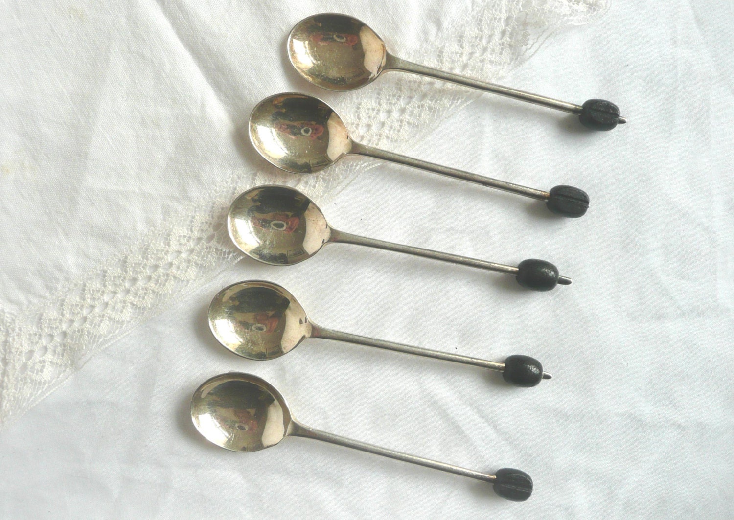 Vintage coffee spoons silver plated coffee spoons vintage