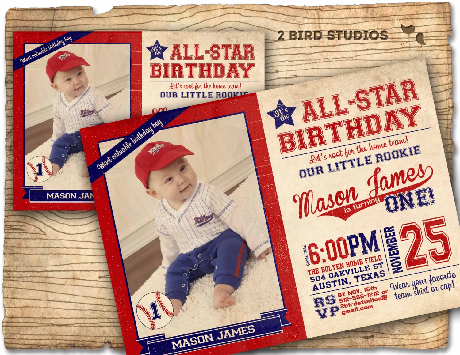 Baseball Card Invitation 5