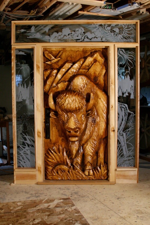 Wooden doors, Wooden door design, Rustic wood wall art