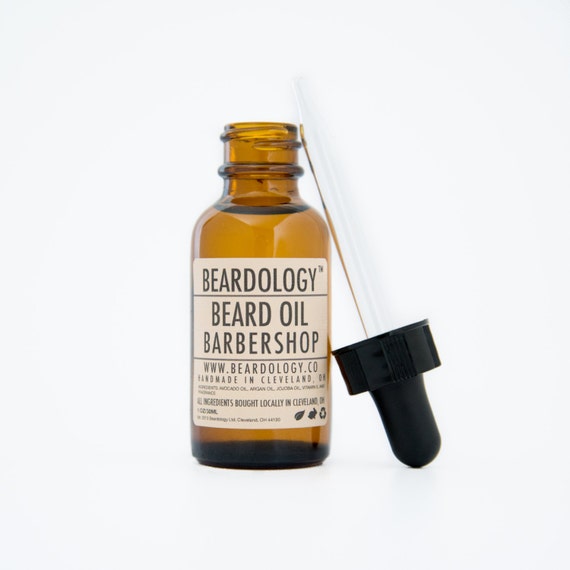 Barber Shop Mens Beard Oil Glass 1oz by BeardologyCLE
