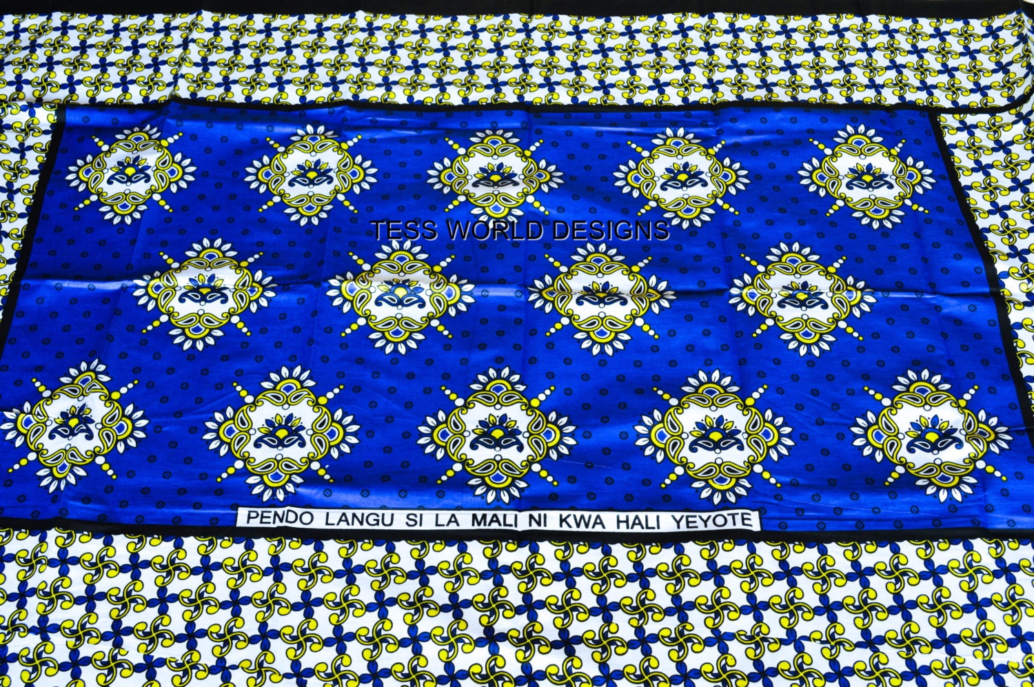 Kanga fabric / Made in Kenya / Wholesale Authentic Khanga
