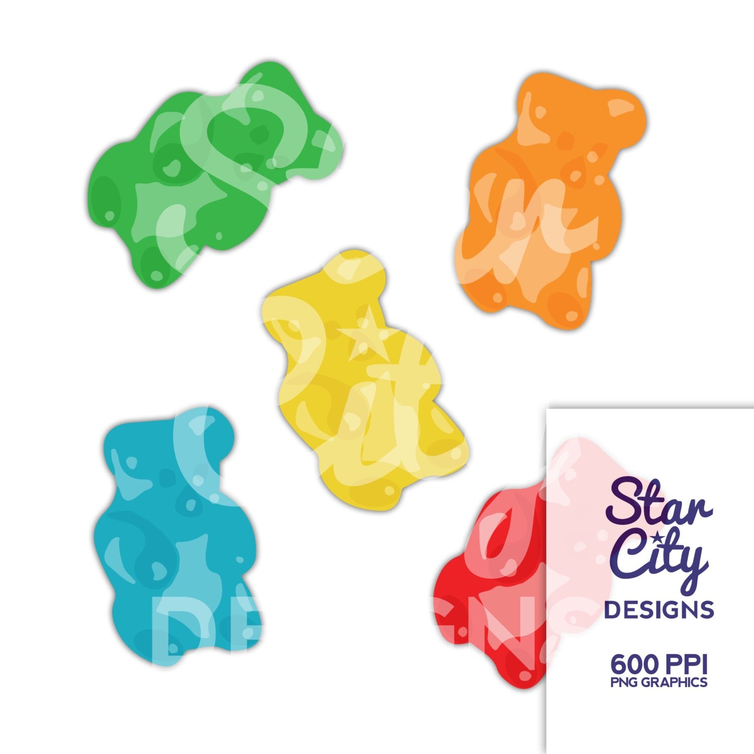 Clip Art Gummy Bear Clip Art gummy bear clipart etsy candy clip art vector graphics instant download