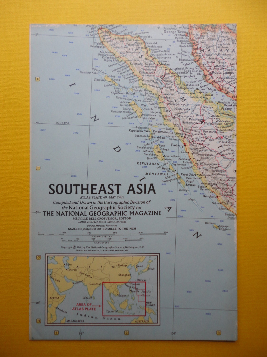 SouthEast ASIA National Geographic Map