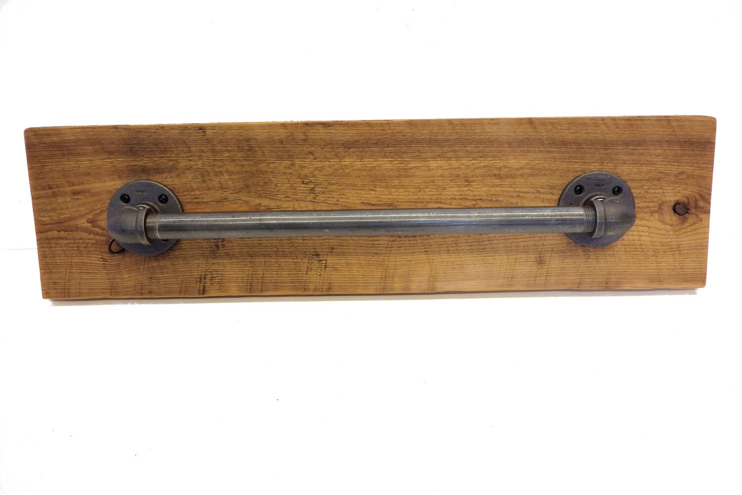 Reclaimed industrial towel rack