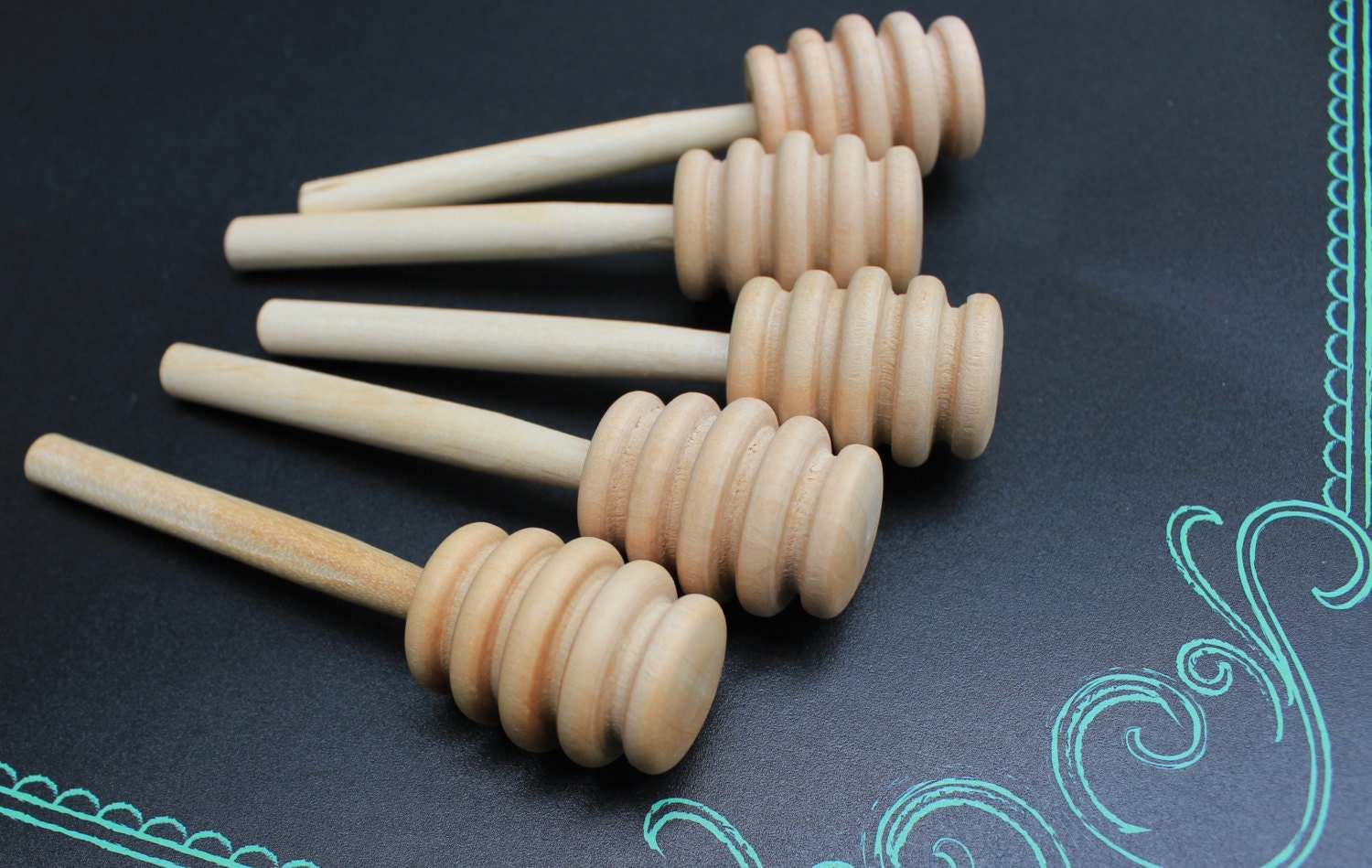 SALE 25 4 inches mini honey wooden dippers by OccasionHouse