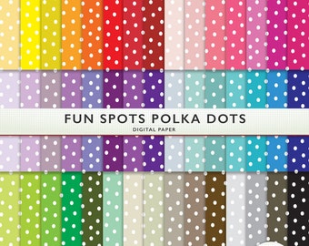 Polka dot cardstock | Etsy