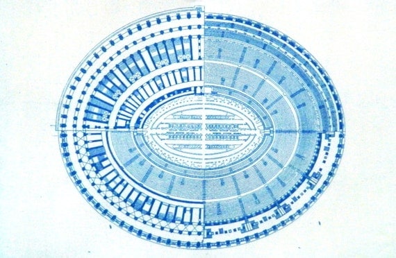 Roman Colosseum Blueprints