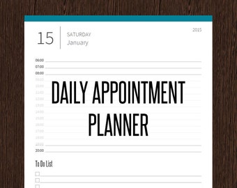Printable daily planner | Etsy