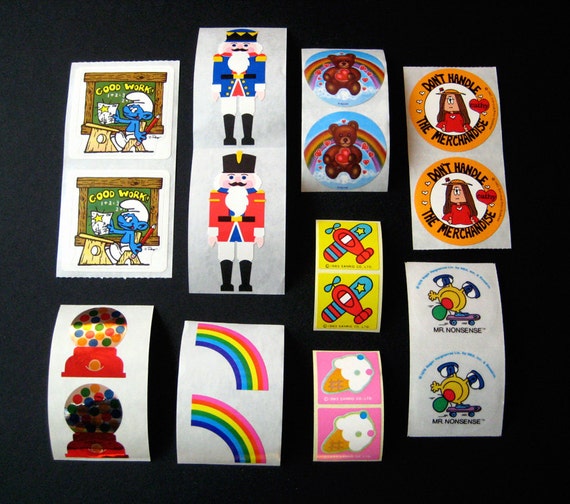 Vintage Stickers Lot Etsy Sticker Collection Cool Stickers