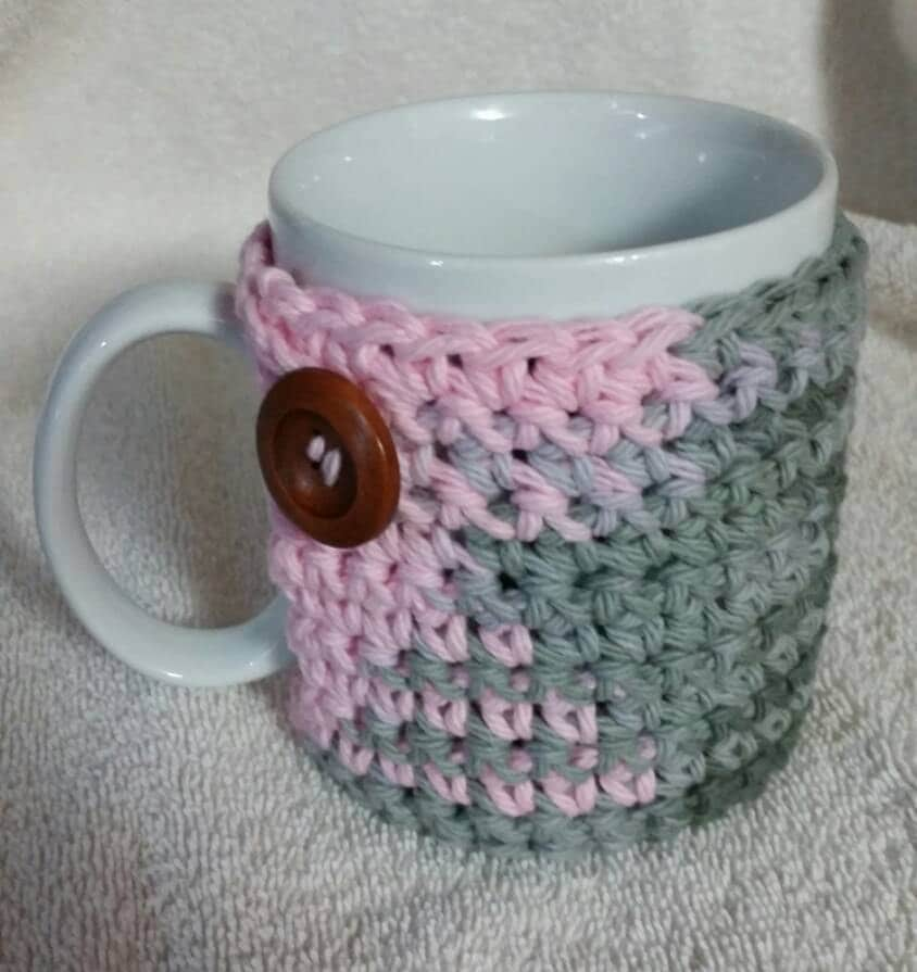 Crochet Cup Cozy Coaster Crochet Mug Cozy by LovnCareHandmadeItem