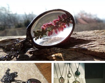 terrarium necklace, terrarium necklaces, mariaela, boho, gypsy, wedding, bridesmaids necklaces, suncather, heather necklace