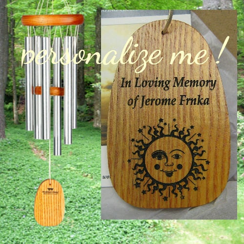 Personalized Custom Engraved Wind Chimes by ListenToTheWind