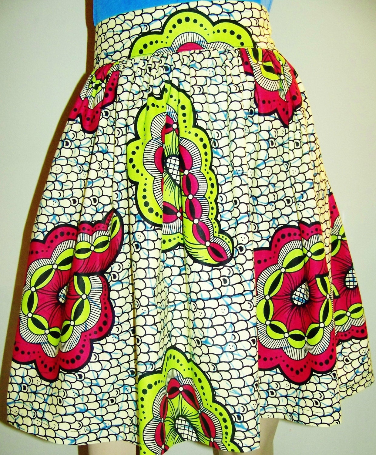 AFRICAN WAX PRINT Skirt African skirt Wax by ANMARIKEDECORPLUS