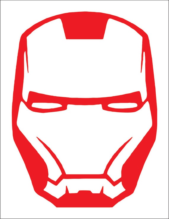 2 pack of iron man vinyl decals stickers by thedecalking