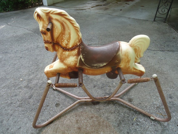 vintage bouncing horse