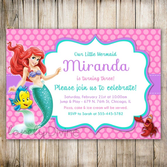 The Little Mermaid Invitations Ideas 10