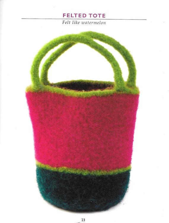 Vogue Knitting Bags Two Tote Bag Weekender Bag Felted Tote
