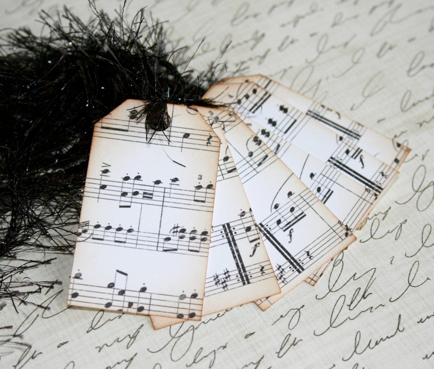 Music Gift Tags // Christmas Gift Tag // Set of 6 Gift Tags // Holiday Gift Tag // Paper Decoration