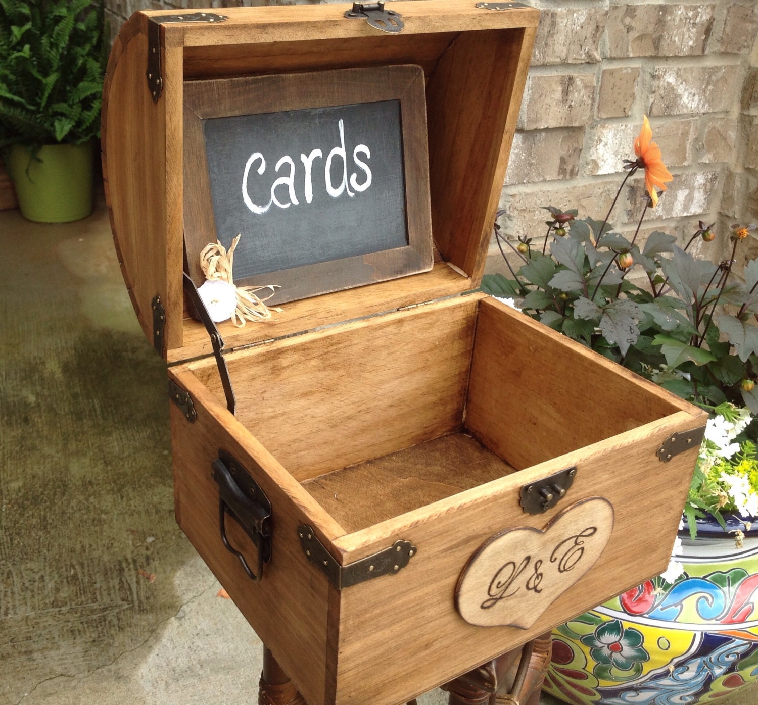 Wedding Card Box Wooden Card Box Rustic Wedding Card Box