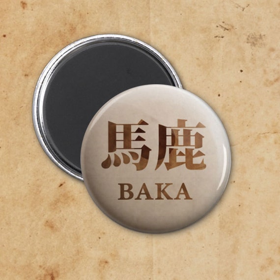 Baka Stupid Japanese Kanji Words by KambricArt on Etsy