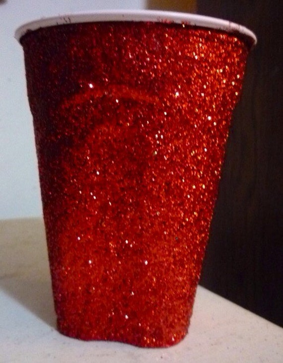 Glitter Red Solo Cups Set of 681012 by TalliesPlace on Etsy