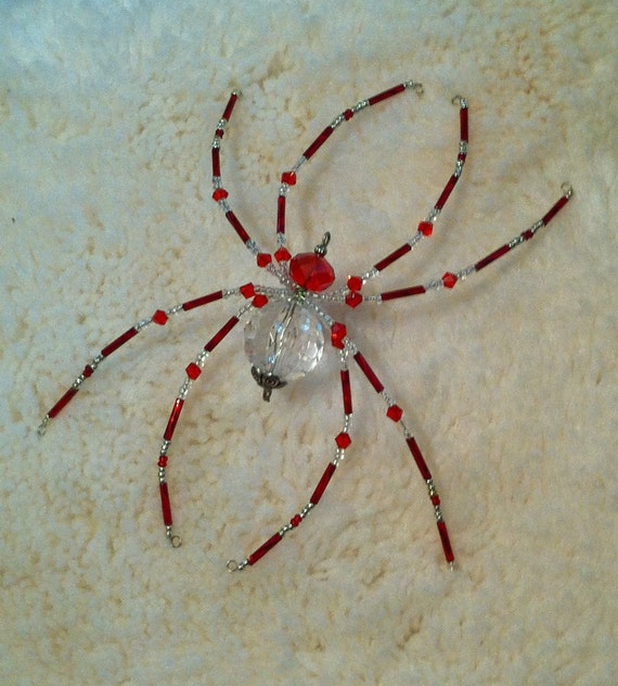 red translucent spider