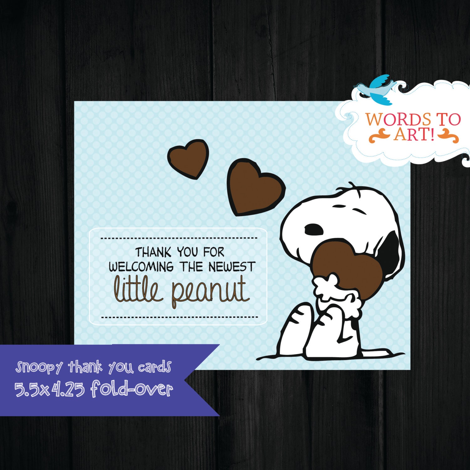 custom-snoopy-matching-thank-you-cards-baby-shower