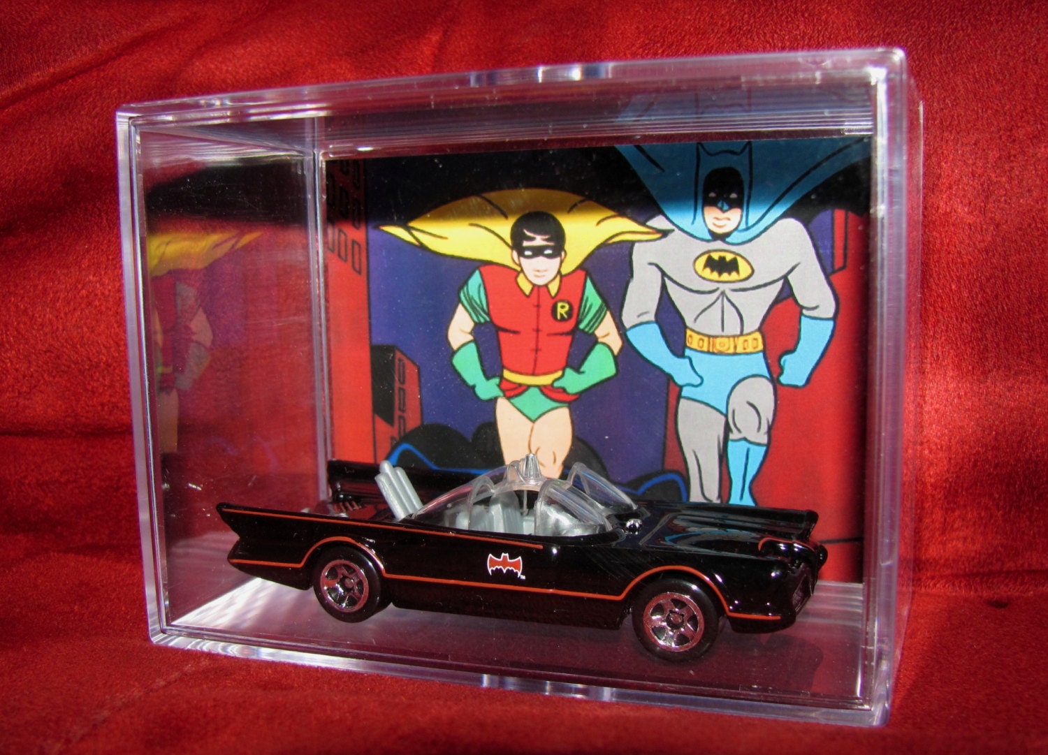 Batman Batmobile collectible CarInspired display
