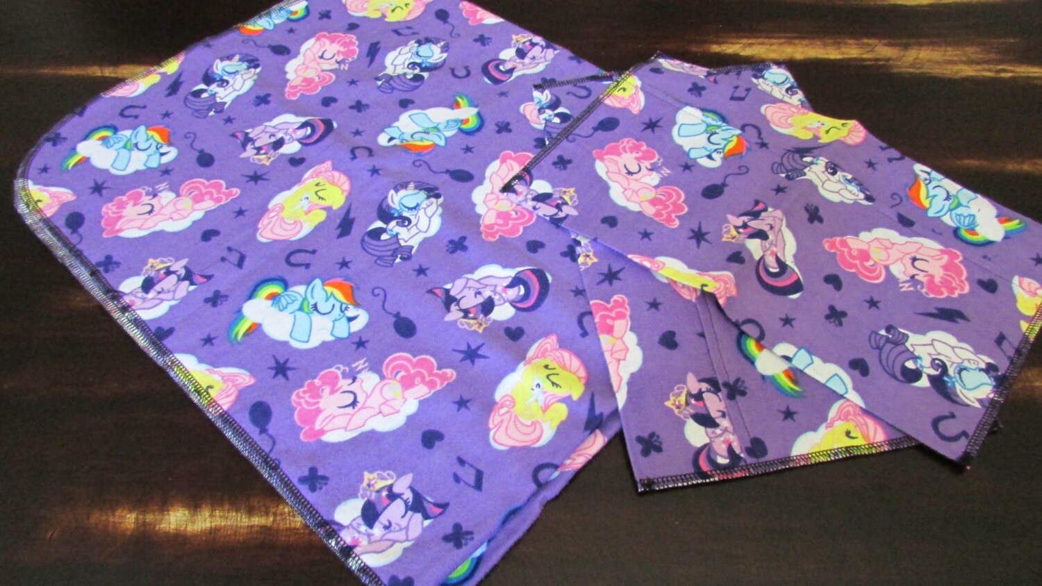 My Little Pony Baby Blanket and Burp Cloths