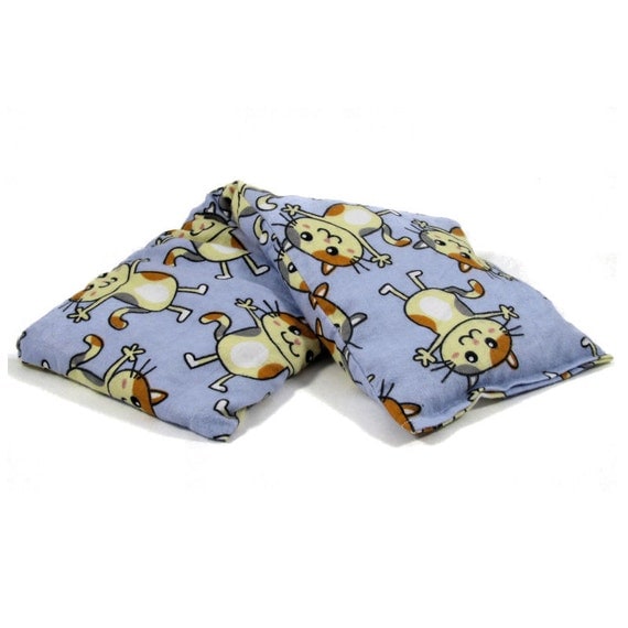 Cherry Pit Heating Pad Kitties Microwaveable by CherryPitCrafts