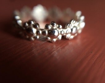 Silver Flower Knuckle Ring