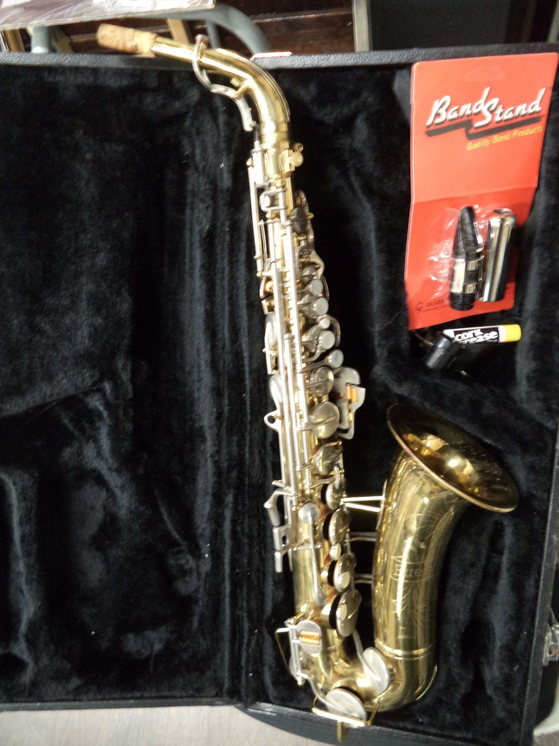 Vintage 1970's Buescher 400 Alto Saxophone With by centsofwonder