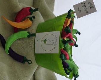 Chili pepper catnip toys.