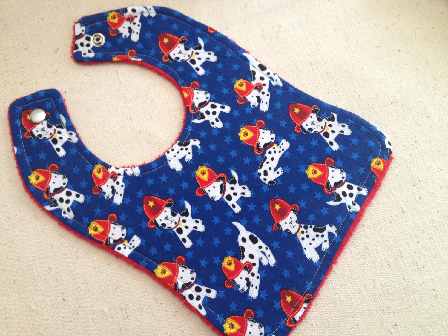 Baby boy bib Baby bib Baby bib Dogs Fire Fighters