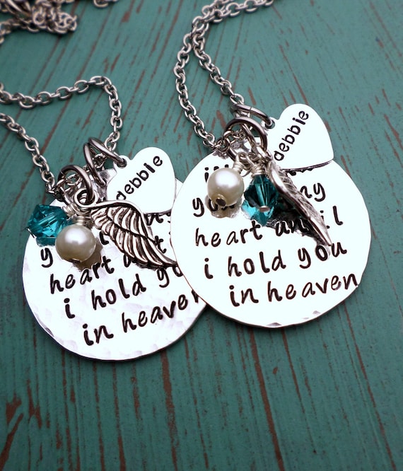 Hold You In My Heart, Memorial Necklace, Infant Loss, Child Loss, Miscarriage, Still Birth, Lost Loves, Mother's Necklace, SIDS Awareness