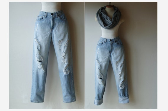 Ripped 80s Levi's Jeans/ Made in USA/ Marked by RedLetterStyle