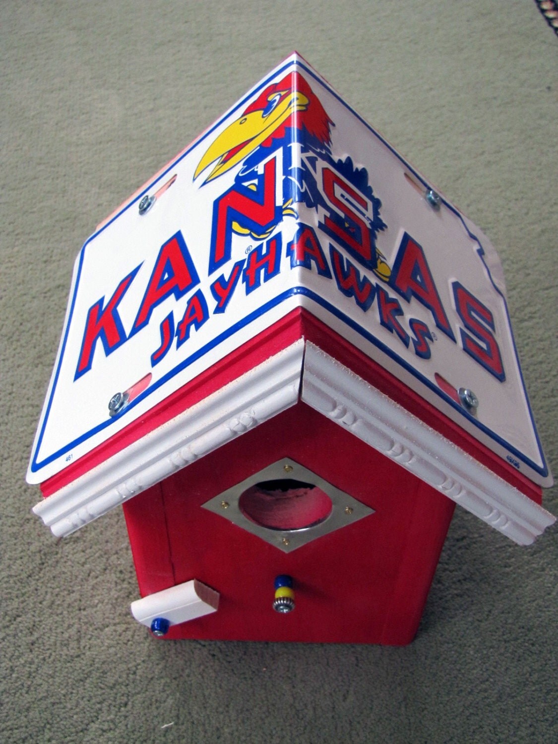 Kansas Jayhawks Licensed NCAA Bird House Team bird house